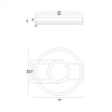Lampa sufitowa LED czarna WHEELER - 4