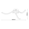 Lampa sufitowa LED chrom FOCUS 3 - 2