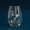 Komplet 6 szklanek srebrne GWIAZDKI 500 ml - 1