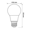 Żarówka LED E27 5W barwa ciepła ORO-ATOS-E27-A55-5W-WW - 4