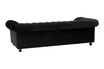 Sofa 4-osobowa glamour czarna CHESTER - 4