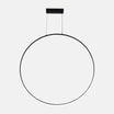 Lampa wisząca LED pierścieniowa czarna RASCAL 90 cm - 1