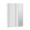 Szafa przesuwna z lustrem FITIO połysk 150 cm - 6