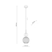 Lampa wisząca pojedyncza SOPHIA COGNAC - 6