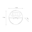Zestaw 3 lampek solarnych LED czarnych IP44 - 5