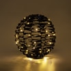 Dekoracja LED czarna kula 25 cm - 2