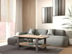 Stolik kawowy z półką COFFEE TABLES dąb artisan&nbsp; - 2
