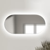 Lustro z oświetleniem LED owalne MILA 100x40 cm - 2