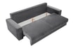 Sofa rozkładana grafitowa GENF - 4
