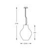 Lampa wisząca BRESSO P19066A-D38 - 5