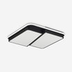 Plafon LED kwadratowy czarny NOFI z pilotem - 1