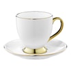 Filiżanka porcelanowa ze spodkiem biała ROYAL 220 ml - 1