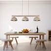 Lampa wisząca 3 klosze sabbia OSLO - 7