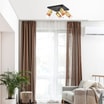 Lampa sufitowa z 4 reflektorkami regulowana złota AURORA - 5