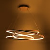 Lampa wisząca LED CHOLET wstęga złota - 2
