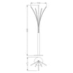 Lampa podłogowa LED VELDEN czarna drewniana - 2