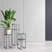 Kwietnik metalowy loftowy czarny LILLIE 47 cm - 2
