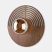 Kinkiet ciemne drewno brązowy LUNAR WOOD 30 cm - 4
