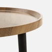 Stolik pomocniczy czarny / drewno 38 cm - 2
