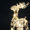 Dekoracja LED, renifer, srebrny, 34 cm - 2