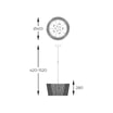 Lampa wisząca glamour złota BACH 41 cm - 4