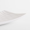 Talerz dekoracyjny biały 34x13 cm - 4