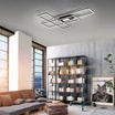 Lampa sufitowa LED 45W czarna ASMIN z pilotem - 2