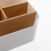 Organizer z przegródkami biały 18,2x14,6x9,3 cm - 2