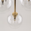 Lampa wisząca kule czarno-złota NILOS 5 - 3