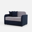Sofa 2-osobowa rozkładana BAMBINI szaro-granatowa - 6