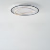 Plafon LED okrągły czarno-złoty LENS 50 cm - 5
