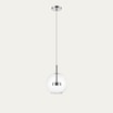 Lampa wisząca LED kula chrom ENCELADUS - 1