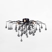 Lampa sufitowa czarna ICICLE fi 60 cm - 1