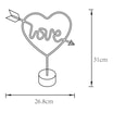 Lampa dekoracyjna LED serce czerwona LOVE - 2