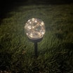 Lampa outdoorowa solarna IP44 ciemnoszara 33 cm - 1