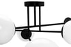 Lampa sufitowa kule czarno-biała RICO 6 - 3