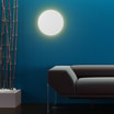 Kinkiet minimalistyczny okrągły biały LUNA NEW 40 cm - 3
