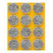 Podkładki pod meble szare KOŁO 2,8x2,8 cm - 2