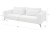 Sofa rozkładana 3-osobowa beżowa AVIGNON - 6