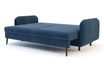 Sofa granatowa VAMOS nóżki orzech - 5