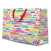 Torba prezentowa BIRTHDAY WISHES HORIZONTAL 33,5x26,5 cm - 1