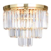 Lampa sufitowa glamour złota AMEDEO 25 cm - 1