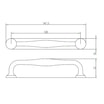 Uchwyt PORTO ROMA 14,7 cm czarny - 2