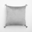 Poszewka welwetowa jasnoszara ADRIA 45x45 cm - 2