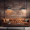 Lampa wisząca czarno-złota NORGE - 4