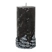 Świeca walec glamour LAS 14 cm - zdjęcie 1