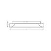 Plafon czarny LED CAMERON 60 cm - 3