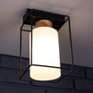 Lampa sufitowa czarno-biała GRETTER - 4