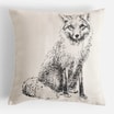 Poszewka dekoracyjna z lisem MOLLIE 45x45 cm - 1