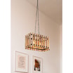 Lampa drewniana wisząca brązowa AHLAT - 2